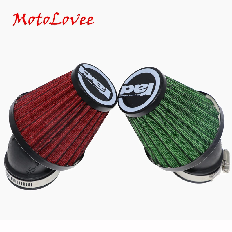 MotoLovee Motorcycle Air Filter 28mm 38mm 42mm 48mm Cleaner Clamp-on 45 Degree Bend Air Intake Filters Motorbike Accessories
MotoLovee Motorcycle Air Filter 28mm 38mm 42mm 48mm Cleaner Clamp-on 45 Degree Bend Air Intake Filters Motorbike Accessories