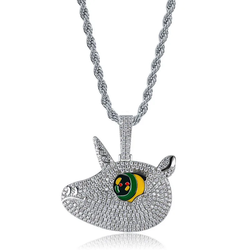 Cartoon Unicorn Pendant Necklace New Arrival Mens Hip Hop Jewelry 2 Colors Micro Pave Zircon Iced Out Necklace
Cartoon Unicorn Pendant Necklace New Arrival Mens Hip Hop Jewelry 2 Colors Micro Pave Zircon Iced Out Necklace