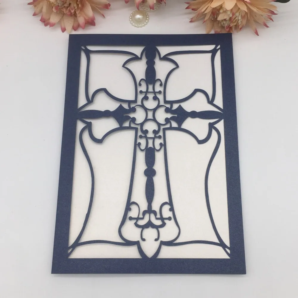 50Pcs/Lot Hotsale Pray Cross Pearl paper Christening Baptism Annivery Card Birthday Party Invitations Blessing Greeting Card
50Pcs/Lot Hotsale Pray Cross Pearl paper Christening Baptism Annivery Card Birthday Party Invitations Blessing Greeting Card