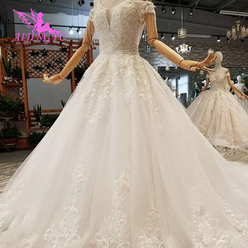 AIJINGYU Lace Bridal Gown Moroccan Pearl Beads Sexy Sale Luxury Big Gowns Wedding Dress and Wedding Dresses
AIJINGYU Lace Bridal Gown Moroccan Pearl Beads Sexy Sale Luxury Big Gowns Wedding Dress and Wedding Dresses