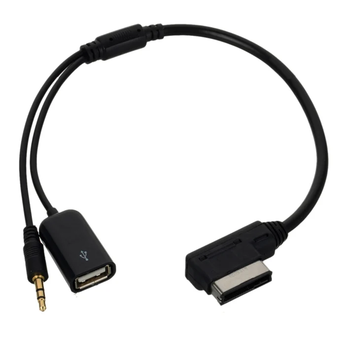 CY Media In AMI MDI на стерео 3 5 мм аудио и USB разъем Aux кабель для автомобиля VW AUDI 2014 A4 A6 Q5 Q7 |