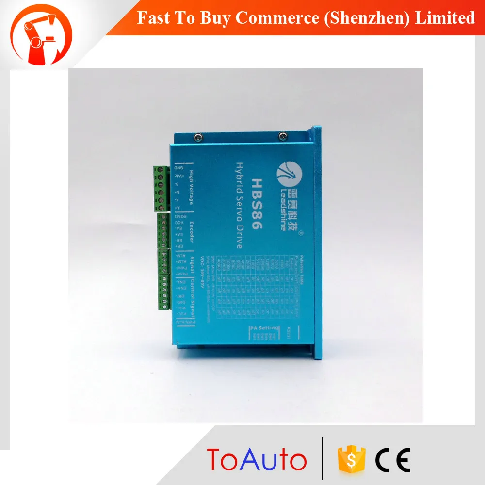 Leadshine Easy Servo Drive HBS86 CNC DSP Closed-Loop Stepper Drive 8A 24~70VDC Matching NEMA23 NEMA24 NEMA34 motor
Leadshine Easy Servo Drive HBS86 CNC DSP Closed-Loop Stepper Drive 8A 24~70VDC Matching NEMA23 NEMA24 NEMA34 motor