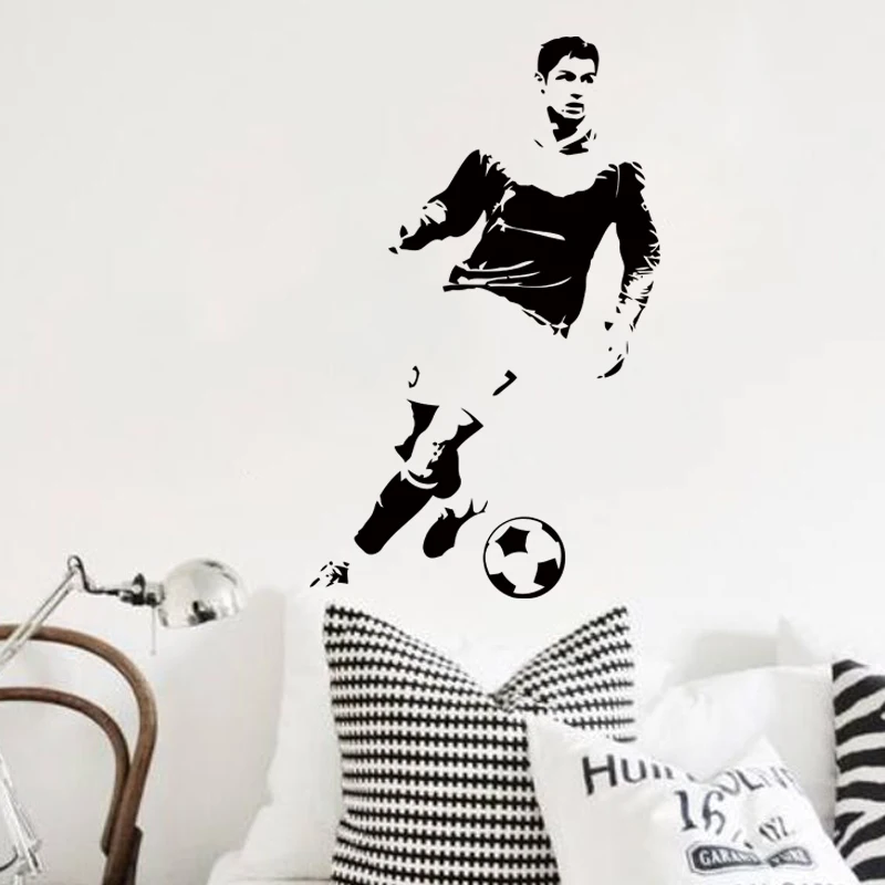 Art design home decoration football player Ronaldo wall sticker removable vinyl house decor soccer cristiano decals in bedroom
Art design home decoration football player Ronaldo wall sticker removable vinyl house decor soccer cristiano decals in bedroom