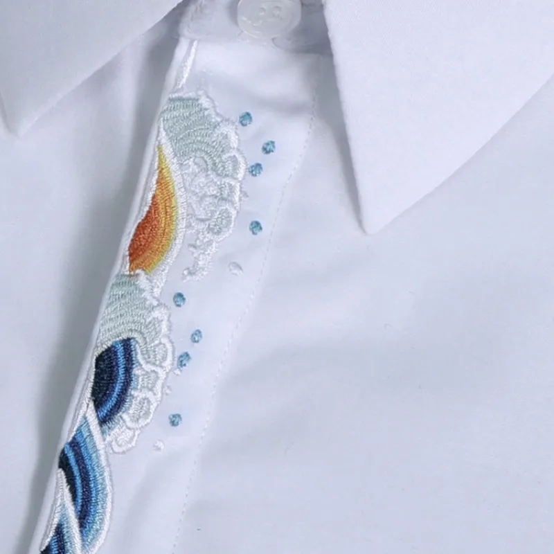 New Harajuku Shirts Man Embroidery Slim Fit Square Collar Long Sleeve Shirts Men Casual Fashion High Quality Dress Clothes
New Harajuku Shirts Man Embroidery Slim Fit Square Collar Long Sleeve Shirts Men Casual Fashion High Quality Dress Clothes