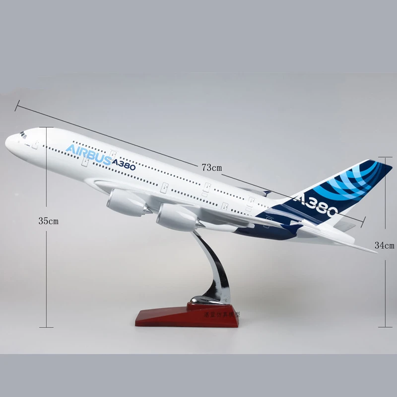 Большой размер 73 см A380 Airline модель самолета Airbus 380 Airways прототип самолета| |