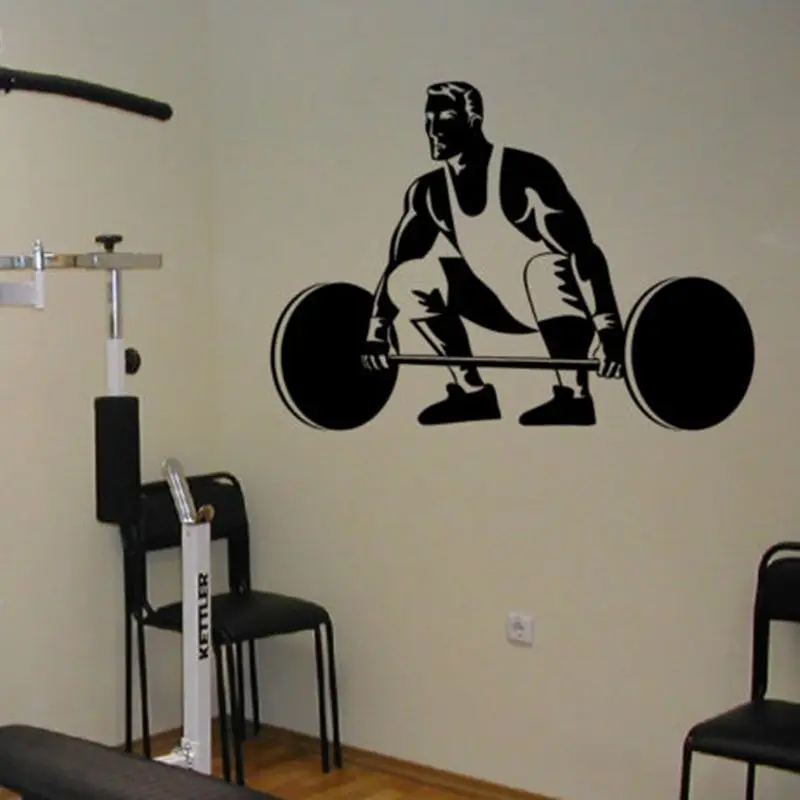 Gym Sticker Fitness Barbell Crossfit Decal Body-building Posters Vinyl Wall Decals Parede Decor Mural Gym Sticker
Gym Sticker Fitness Barbell Crossfit Decal Body-building Posters Vinyl Wall Decals Parede Decor Mural Gym Sticker