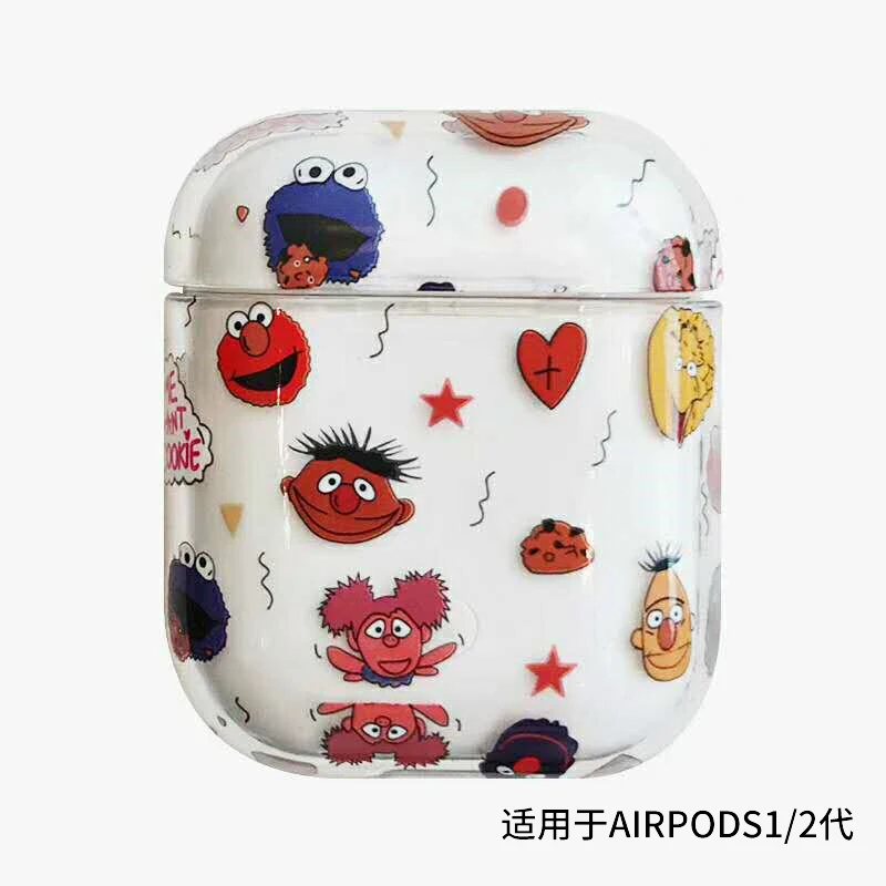 Комплект беспроводной Bluetooth-гарнитуры Airpods Cover Airpods2, мультяшная Улица Сезам
Комплект беспроводной Bluetooth-гарнитуры Airpods Cover Airpods2, мультяшная Улица Сезам