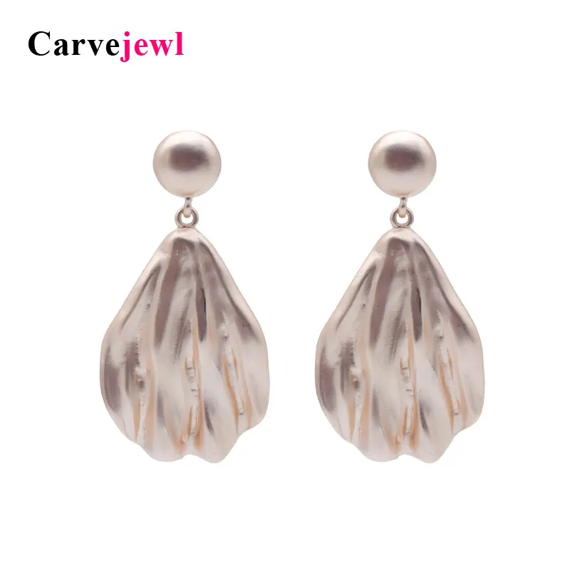 Carvejewl post earrings waved surface round irregular water drop dangle earrings for women jewelry girl gift new fashion earring
Carvejewl post earrings waved surface round irregular water drop dangle earrings for women jewelry girl gift new fashion earring