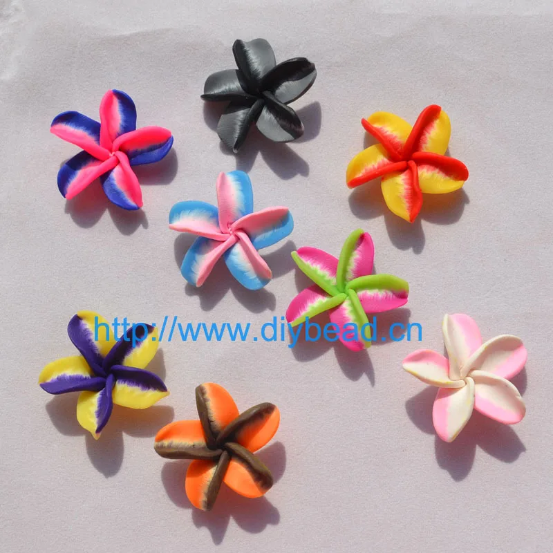free shipping DIY accessories 30mm polymer clay flower Double Color Five Petal Flowers bracelet Findings
free shipping DIY accessories 30mm polymer clay flower Double Color Five Petal Flowers bracelet Findings