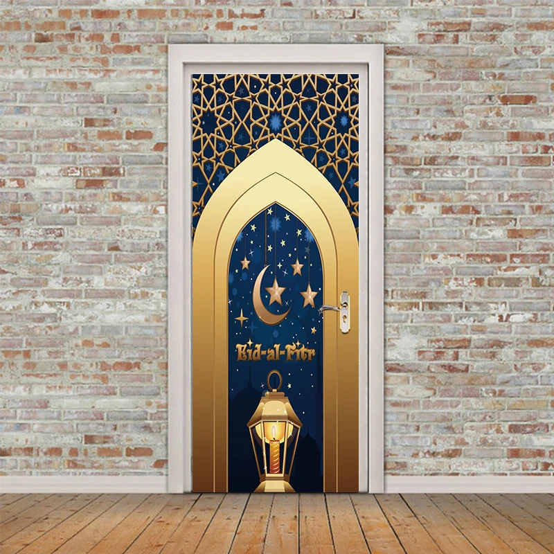 3D Creative Islamic patterns door Pvc Poster decal Window vinyl sticker Allah self-adhesive wallpaper Bedroom Home Decoration
3D Creative Islamic patterns door Pvc Poster decal Window vinyl sticker Allah self-adhesive wallpaper Bedroom Home Decoration