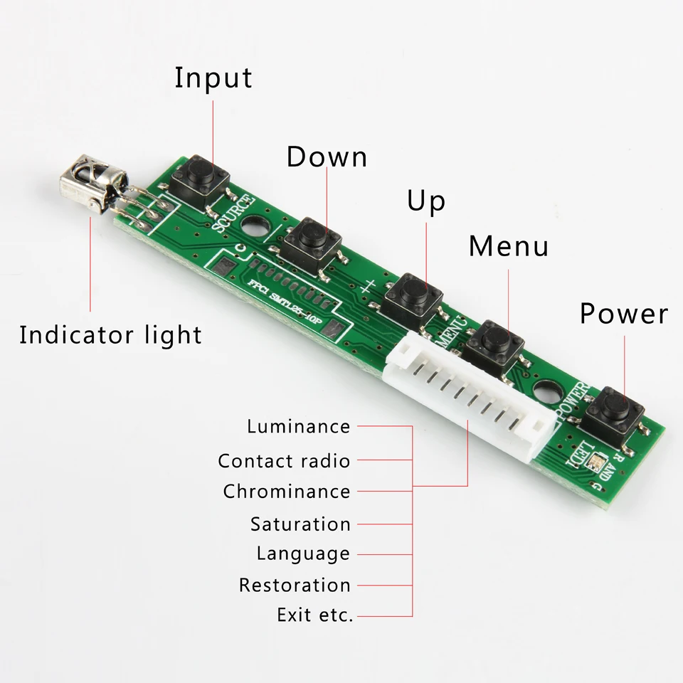 Плата контроллера Srjtek LCD TTL LVDS HDMI VGA 2AV 50PIN для AT070TN90 92 94 AT090TN10 7300101463|vga 2av|at070tn90 94vga hdmi |