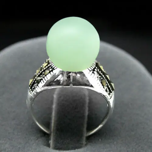 Hot sell Noble- FREE SHIPPING>>> RARE 8MM LIGHT GREEN Natural stone BEADS MARCASITE 925 STERLING SILVER RING SIZE 7/8/9/10 #
Hot sell Noble- FREE SHIPPING>>> RARE 8MM LIGHT GREEN Natural stone BEADS MARCASITE 925 STERLING SILVER RING SIZE 7/8/9/10 #