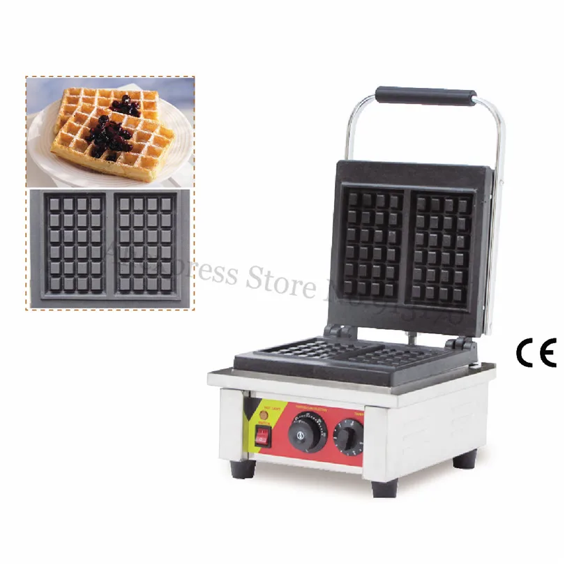 Rectangle Waffle Maker Commercial Square Waffle Machine Stainless Steel Square-shaped With 2 pcs Moulds
Rectangle Waffle Maker Commercial Square Waffle Machine Stainless Steel Square-shaped With 2 pcs Moulds