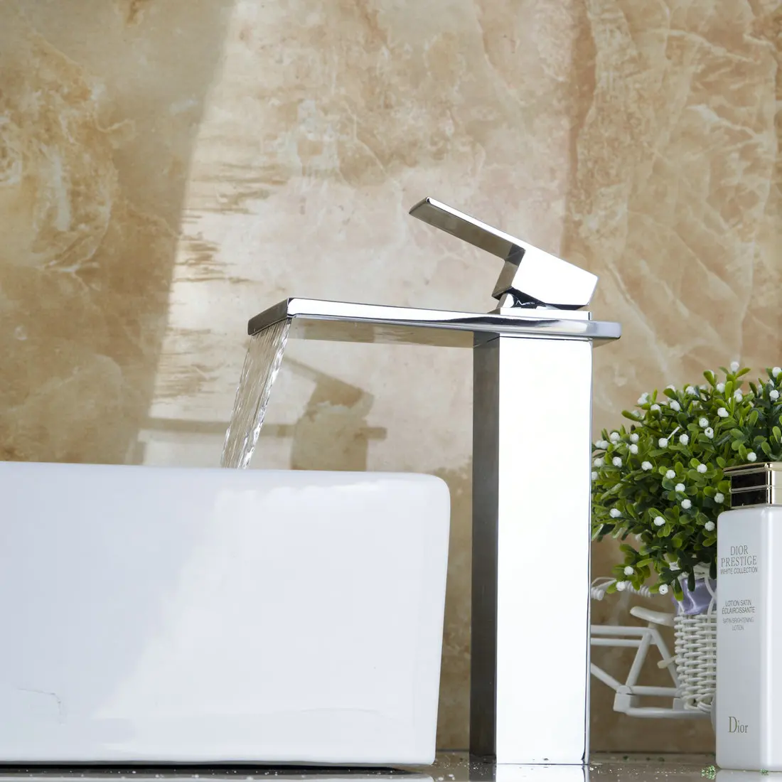 bathroom faucet Solid Brass Countertop Tap Waterfall Chrome Finish Bathroom Basin Mixer Sink Faucet Hot Cold Water Mixer Tap
bathroom faucet Solid Brass Countertop Tap Waterfall Chrome Finish Bathroom Basin Mixer Sink Faucet Hot Cold Water Mixer Tap