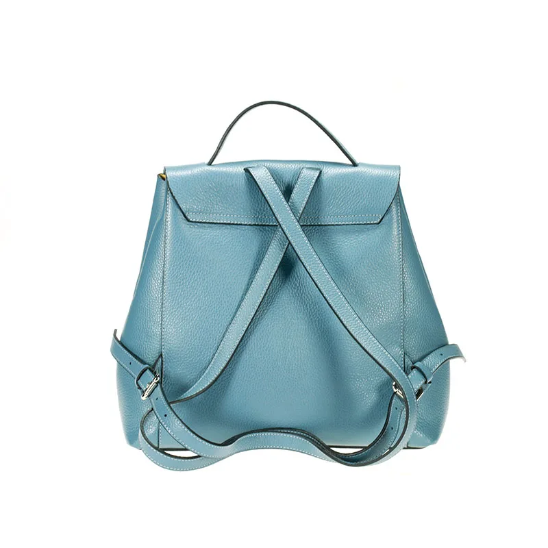 Двойной рюкзак lulu milano из натуральной кожи lychee изготовленный в Италии 85144-s | Багаж