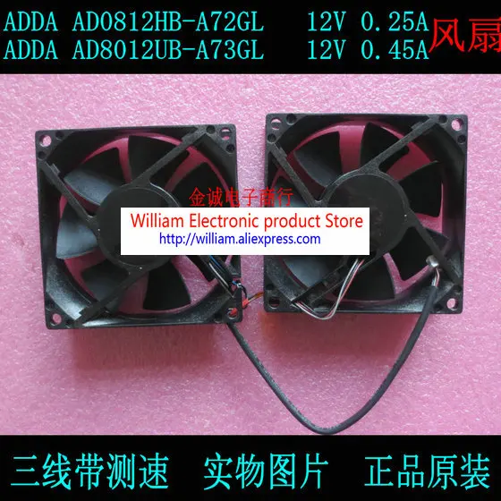 New Original ADDA ad8012ub-a73gl 12v 0.45a ad8012ub-a72gl 12v 0.25a Double Projector Cooling Fan
New Original ADDA ad8012ub-a73gl 12v 0.45a ad8012ub-a72gl 12v 0.25a Double Projector Cooling Fan