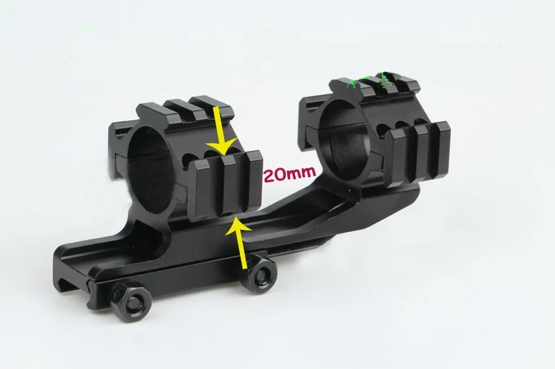 30mm Tube Tri Rails Cantilever Offset Weaver For Laser Flashlight Scope Mount Rings Long See Through Type
30mm Tube Tri Rails Cantilever Offset Weaver For Laser Flashlight Scope Mount Rings Long See Through Type