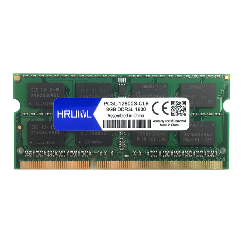 HRUIYL DDR3 8 ГБ 4 2 Гб 1066 МГц 1333 1600 DDR3L PC3-8500 PC3-10600 PC3-12800 SODIMM для лэптоп ноутбук Память Ram