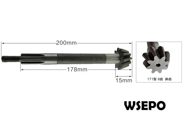 OEM Quality! Driven bevel gear shaft 200mm for 170F(7HP)Gas Engine or 170F/173F 4~5HP Diesel Engine Powered Farm/Garden Tillers
OEM Quality! Driven bevel gear shaft 200mm for 170F(7HP)Gas Engine or 170F/173F 4~5HP Diesel Engine Powered Farm/Garden Tillers