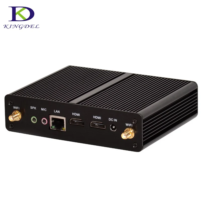 Без вентилятора HTPC Celeron n2830 n2920 Мини-ПК USB 3.0 локальной сети Wi-Fi 2 * HDMI неттоп