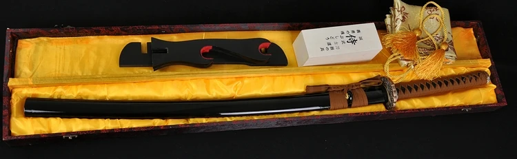 JAPANESE SAMURAI SWORD KATANA 1095 STEEL CLAY TEMPERED HAZUYA POLISHED FULL TANG BLADE BATTLE READY - WAVE BRASS TSUBA CUSTOM
JAPANESE SAMURAI SWORD KATANA 1095 STEEL CLAY TEMPERED HAZUYA POLISHED FULL TANG BLADE BATTLE READY - WAVE BRASS TSUBA CUSTOM