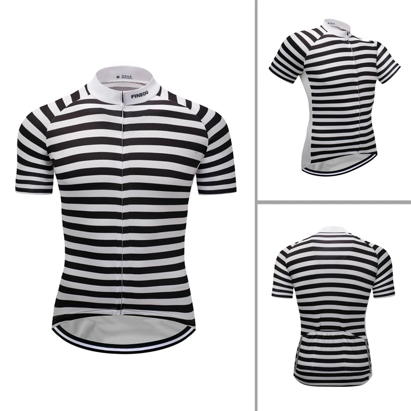 Men's Jersey Cycling Clothes Short Sleeve Fashion Black and white stripes Shirt Fashion Spring Summer Autumn Sportswear New Tops
Men's Jersey Cycling Clothes Short Sleeve Fashion Black and white stripes Shirt Fashion Spring Summer Autumn Sportswear New Tops