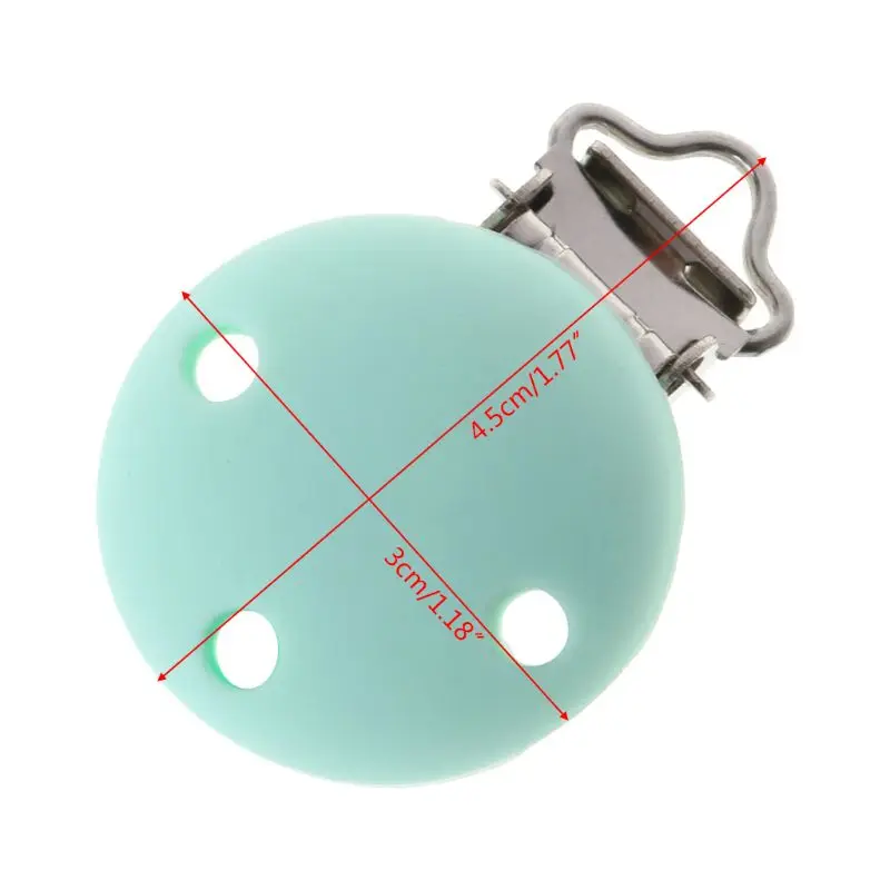 Baby Pacifier Clip Silicone Soother Teether Nipple Holder Round Soft Saliva Towel Clips Toys Buckle Newborn Nursing Supplies DIY
Baby Pacifier Clip Silicone Soother Teether Nipple Holder Round Soft Saliva Towel Clips Toys Buckle Newborn Nursing Supplies DIY
