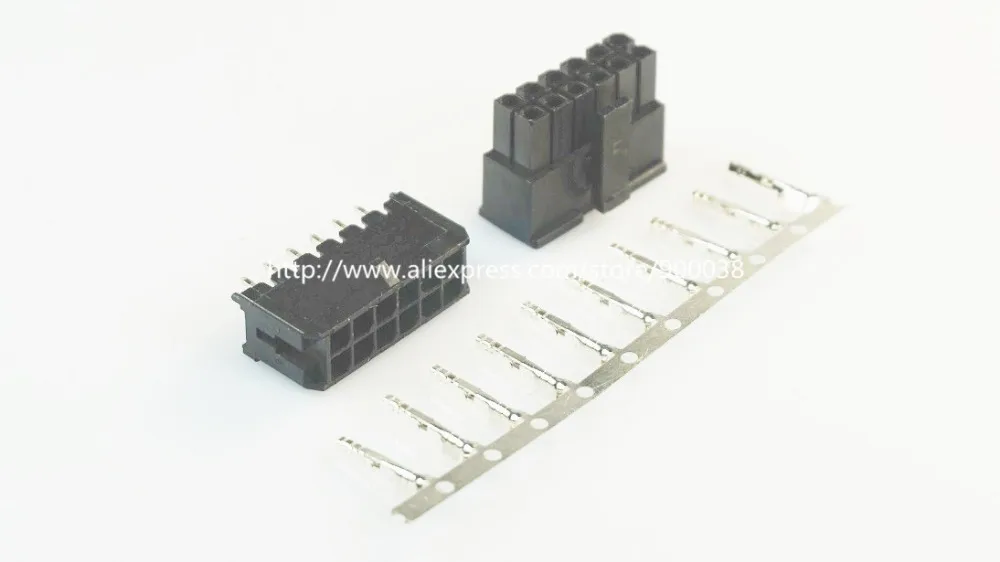 50 sets Micro-Fit connector 3.0mm 2x6 Pin 12 P Wafer straight dual row + Receptacle Housing + terminal 43025 / 43045 / 43030
50 sets Micro-Fit connector 3.0mm 2x6 Pin 12 P Wafer straight dual row + Receptacle Housing + terminal 43025 / 43045 / 43030