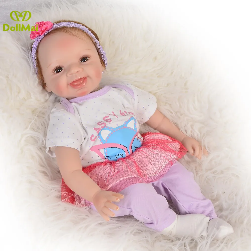 Adorable doll reborn baby Juguetes 55cm soft body silicone reborn baby dolls toys for child birthday gift bebe real reborn girl
Adorable doll reborn baby Juguetes 55cm soft body silicone reborn baby dolls toys for child birthday gift bebe real reborn girl