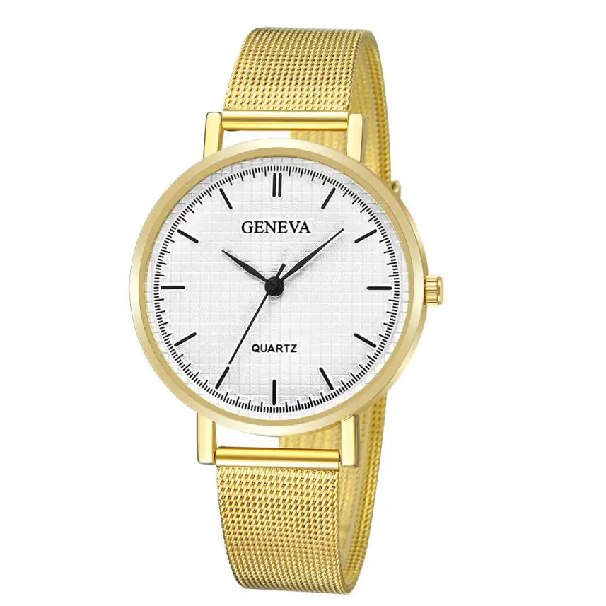 Geneva Watch clock wristwatch -f- womens watches montres femme 2019 Stainless Steel Quartz womans watch relogio mulher #L05
Geneva Watch clock wristwatch -f- womens watches montres femme 2019 Stainless Steel Quartz womans watch relogio mulher #L05