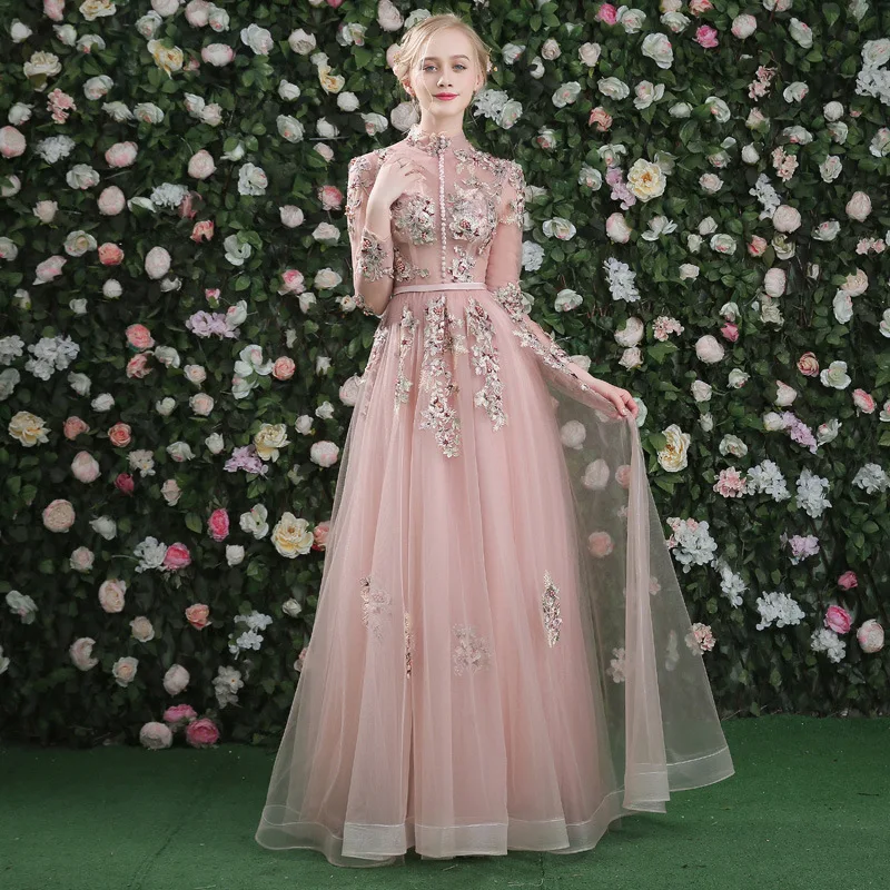 Ensotek Evening Dress 2019 Long Sleeves Floral Print Lace Up A-line Floor Length Party Gown Evening Gowns Prom Dresses Vestidos
Ensotek Evening Dress 2019 Long Sleeves Floral Print Lace Up A-line Floor Length Party Gown Evening Gowns Prom Dresses Vestidos