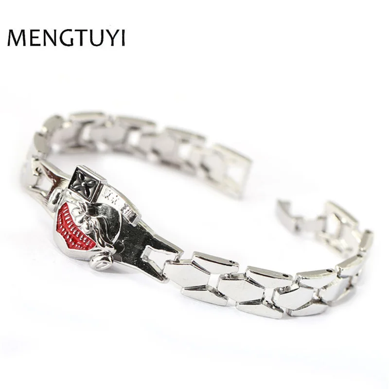 J Store Anime Souvenir Alloy Bracelets Hot Cartoon Tokyo Ghoul Ken Mask Bangle Bracelet Wrist Band Cosplay Jewelry
J Store Anime Souvenir Alloy Bracelets Hot Cartoon Tokyo Ghoul Ken Mask Bangle Bracelet Wrist Band Cosplay Jewelry
