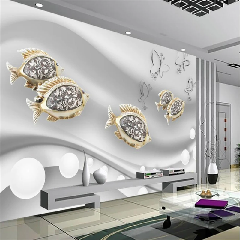 beibehang Wallpaper custom living room bedroom fashion goldfish jewelry 3D mural television background wall home decoration
beibehang Wallpaper custom living room bedroom fashion goldfish jewelry 3D mural television background wall home decoration