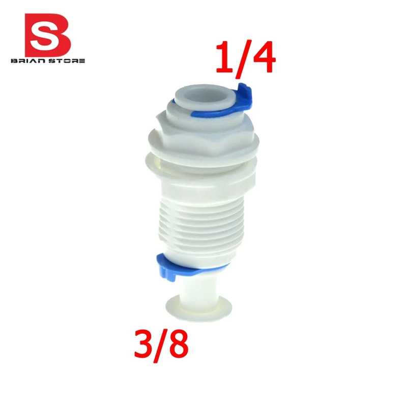 3/8-1/4" OD Tube RO Water Reducing Straight Bulkhead Fittings Quick Connector RO Water System ST016 C
3/8-1/4" OD Tube RO Water Reducing Straight Bulkhead Fittings Quick Connector RO Water System ST016 C