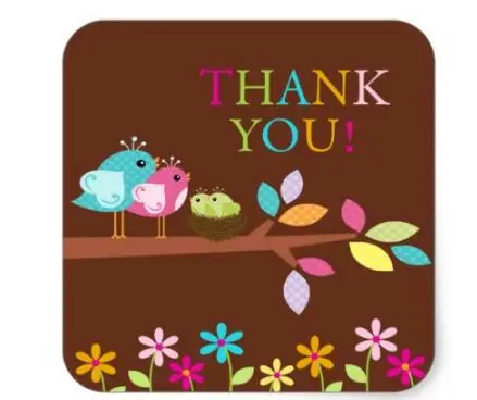 1.5inch Cute Birds Nest Thank You Twins Baby Shower Square Square Sticker
1.5inch Cute Birds Nest Thank You Twins Baby Shower Square Square Sticker