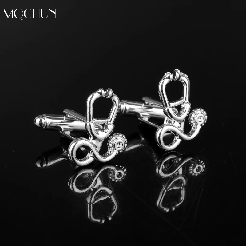 MQCHUN New Design Men's Fashion Jewelry Stethoscope Cufflink Cuff Links Doctor Nurse RN EMT MD Groom Dad Wedding Christmas Gift
MQCHUN New Design Men's Fashion Jewelry Stethoscope Cufflink Cuff Links Doctor Nurse RN EMT MD Groom Dad Wedding Christmas Gift