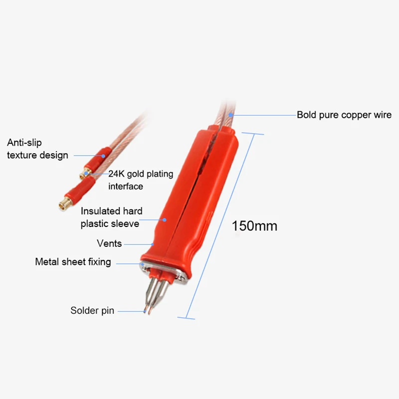 Hb-70B Spot Welding Pen Lithium Batteries Pack Weld Profession Welding Pen For 709A 709Ad High Power Series Battery Spot Welder
Hb-70B Spot Welding Pen Lithium Batteries Pack Weld Profession Welding Pen For 709A 709Ad High Power Series Battery Spot Welder