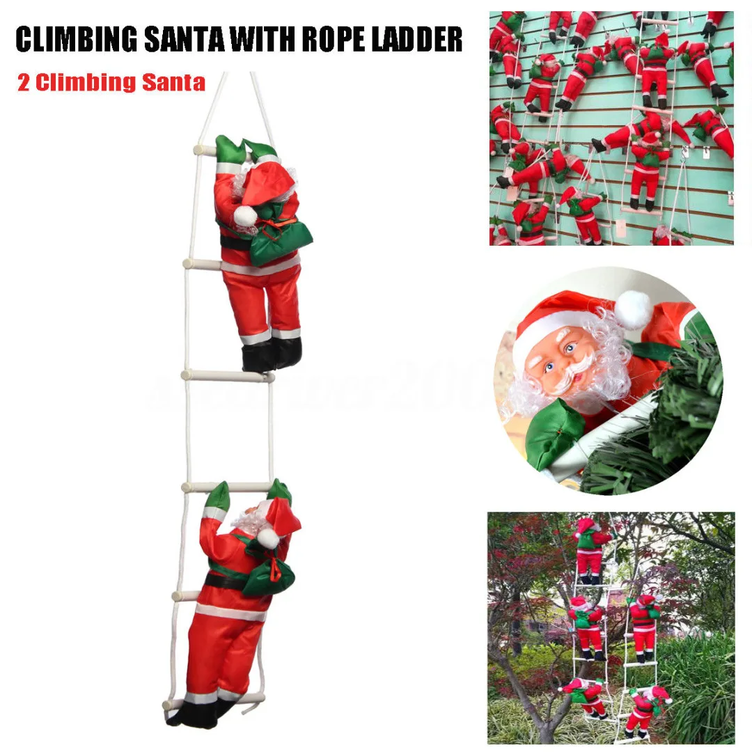 JX-LCLYL Climbing Santa Claus With Rope Ladder Christmas Outdoor Indoor Decoration
JX-LCLYL Climbing Santa Claus With Rope Ladder Christmas Outdoor Indoor Decoration