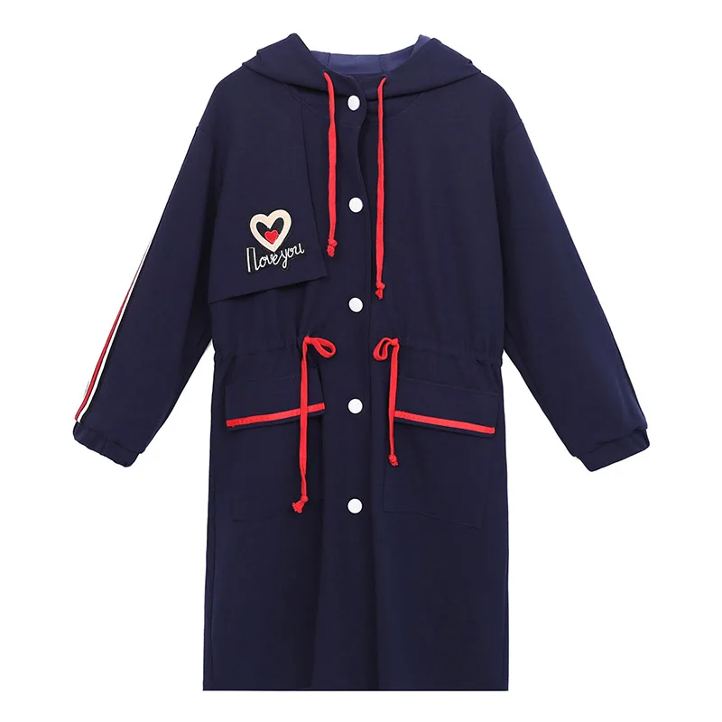2019 New Women's Designer Windbreaker Jacket Spring Large Size Fashion jackets Korean Version Long coats Casual Ladies Outerwear
2019 New Women's Designer Windbreaker Jacket Spring Large Size Fashion jackets Korean Version Long coats Casual Ladies Outerwear