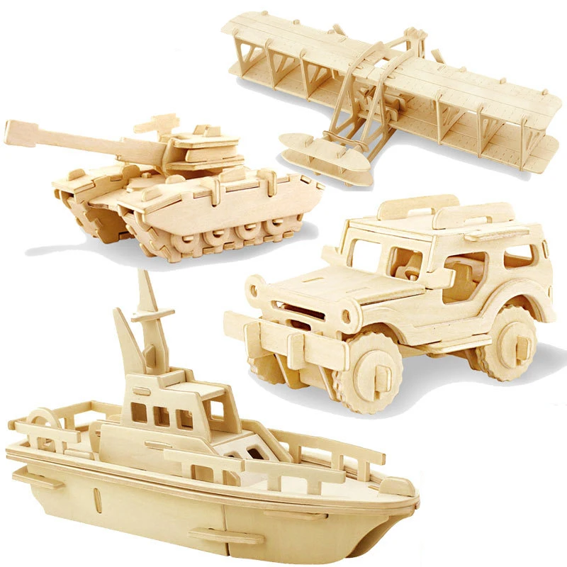 DIY игрушки 3D деревянная игра головоломка популярные развивающие для малышей