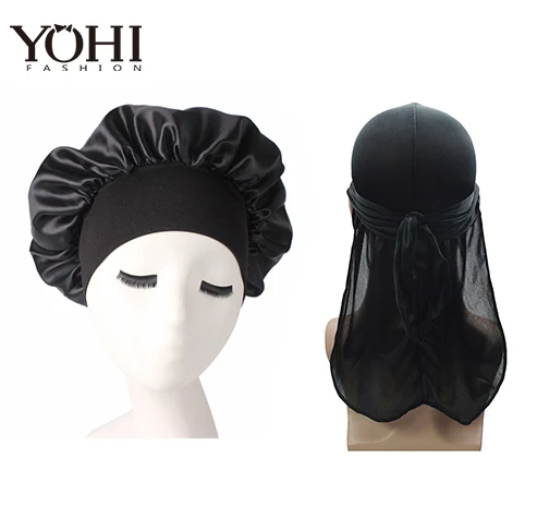 Fashion Men's Silk Durag Bandana Headwear Wide Doo Rag Bonnet Polyester Cap Comfortable Sleeping Hat 2pcs/lot
Fashion Men's Silk Durag Bandana Headwear Wide Doo Rag Bonnet Polyester Cap Comfortable Sleeping Hat 2pcs/lot
