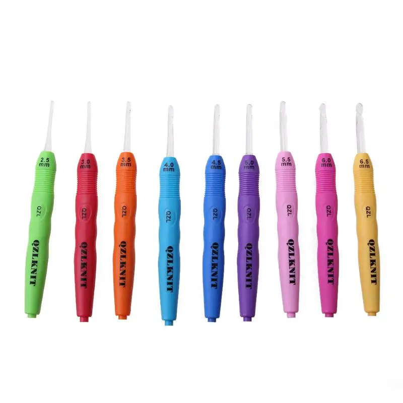 9pcs/set Crochet Hooks With LED Light Knitting Needle Multicolour Sewing Tools 2.5-6.5mm Knitting DIY Crafts Home Supplies
9pcs/set Crochet Hooks With LED Light Knitting Needle Multicolour Sewing Tools 2.5-6.5mm Knitting DIY Crafts Home Supplies