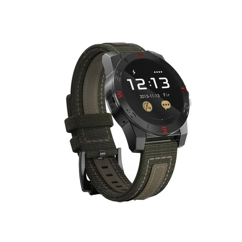 Sport Smart Watch Men Outdoor Bracelet Mountaineering Cycling Round Screen Stainless Steel Dial | Электроника