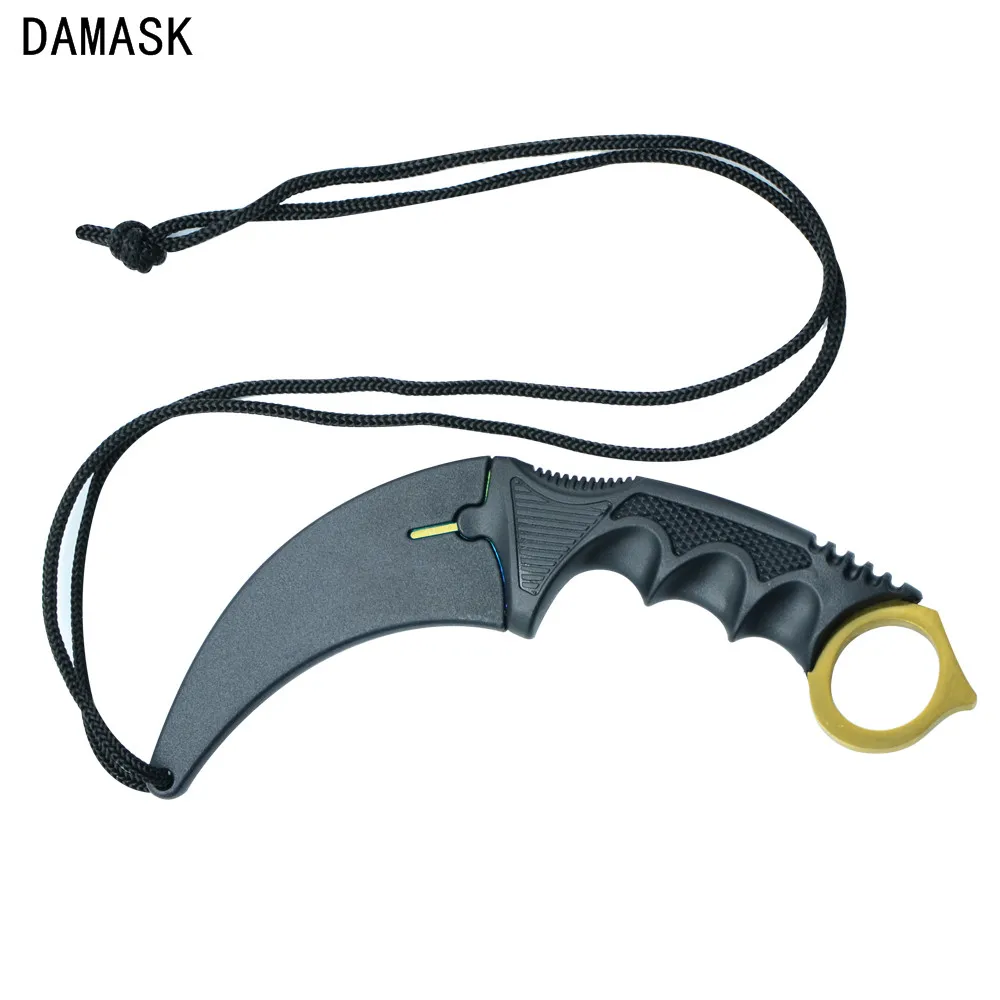 Лидер продаж CS GO Counter Strike Karambit Machetes нож Damask фирменный Открытый Нескользящая ручка