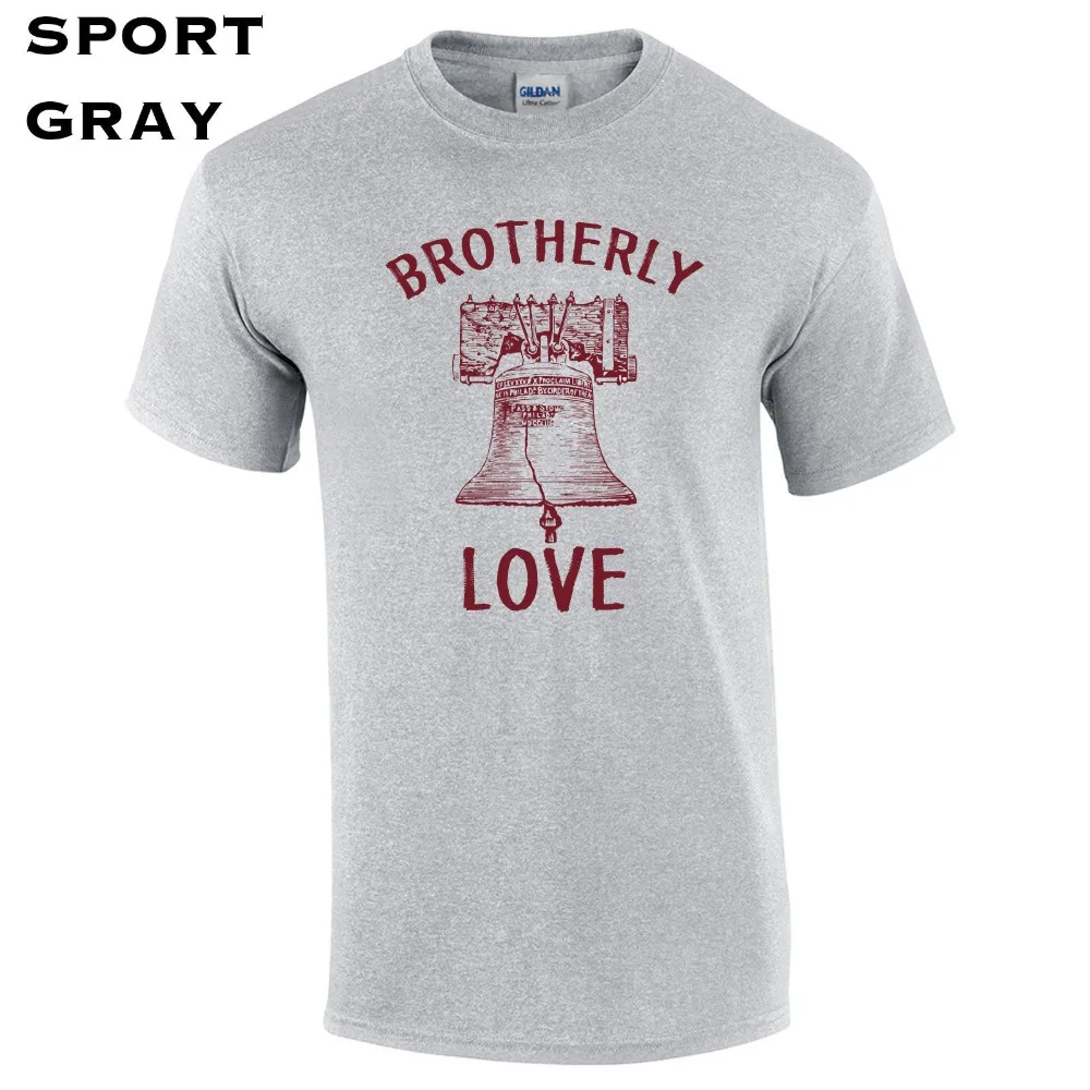Новая модная брендовая мужская футболка 296 с надписью Brother Love, забавные мужские футболки с рисунком Филадельфия, Philly, Liberty, Bell, Penn
Новая модная брендовая мужская футболка 296 с надписью Brother Love, забавные мужские футболки с рисунком Филадельфия, Philly, Liberty, Bell, Penn
