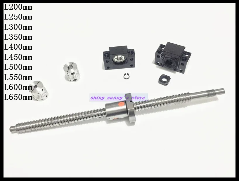 Шариковый винт SFU1605 RM1605 L400 мм, шариковый винт с шариковой гайкой + BK12 BF12 концевая опора + 2 шт. 6,35x10 мм соединитель
Шариковый винт SFU1605 RM1605 L400 мм, шариковый винт с шариковой гайкой + BK12 BF12 концевая опора + 2 шт. 6,35x10 мм соединитель