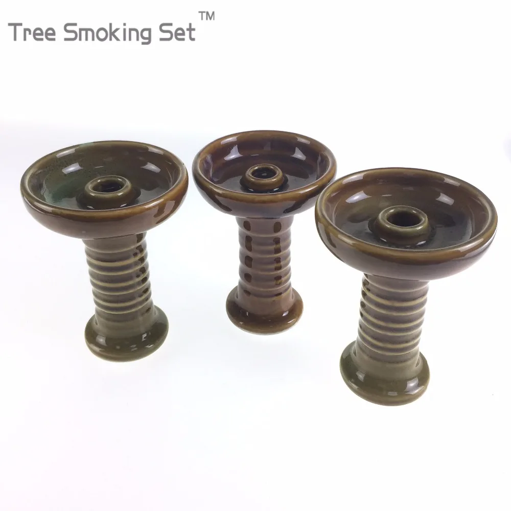 Keramische Een gat Phunnel Waterpijp Hoofd Shisha met Grommet случайный цвет металлический угольный горшок
