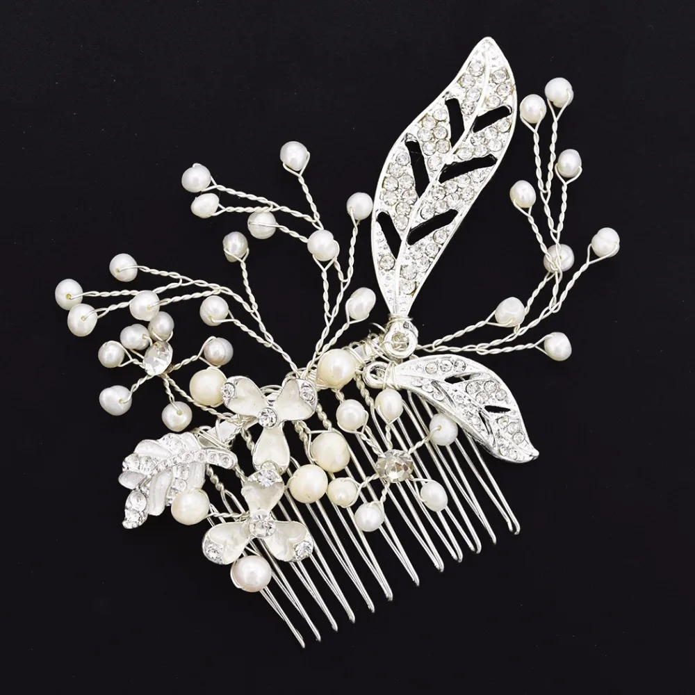 Gold Silver Color Branch Leaf Pearl Crystal Bridal Hair Comb Gorgeous Wedding Accessories Headdress Headpiece Head Jewelry Gifts
Gold Silver Color Branch Leaf Pearl Crystal Bridal Hair Comb Gorgeous Wedding Accessories Headdress Headpiece Head Jewelry Gifts