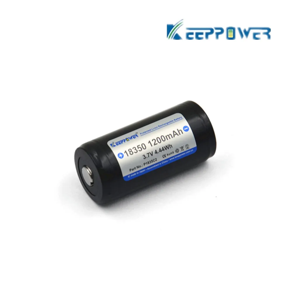 1 шт. KeepPower 1200 мАч 18350 P1835C2 Защищенный Литий-ионный аккумулятор | Электроника