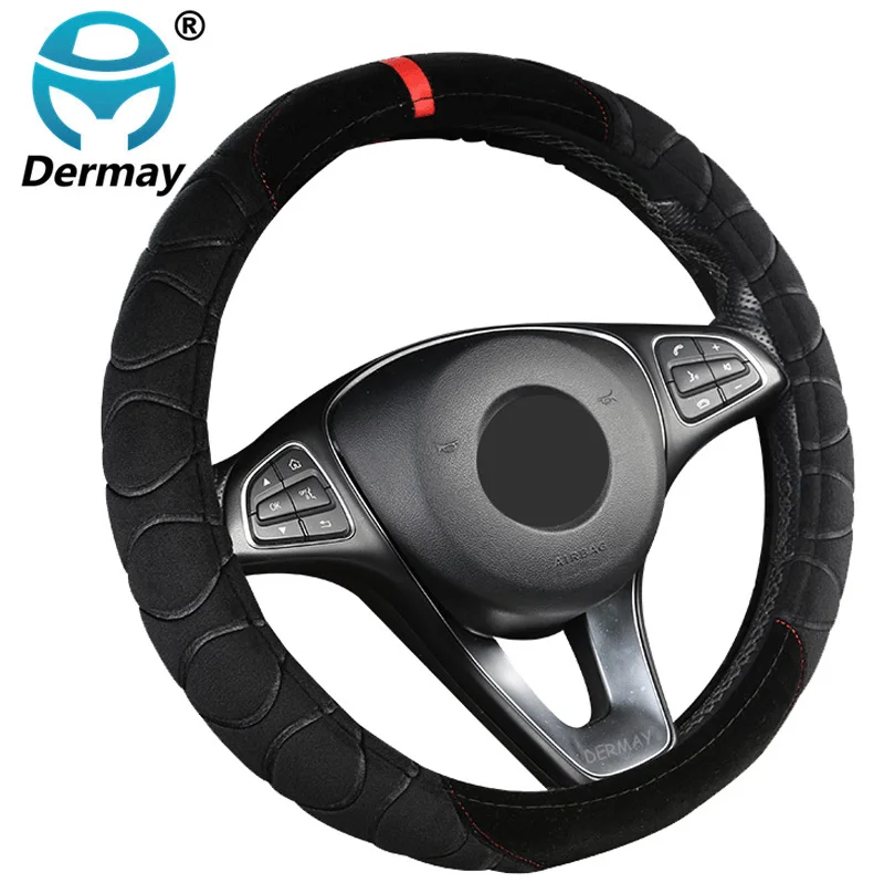 DERMAY Winter Universal Car Steering Wheel Cover 6 Colors High Quality Plush Warm Soft Braid on the Steering-wheel Car Styling
DERMAY Winter Universal Car Steering Wheel Cover 6 Colors High Quality Plush Warm Soft Braid on the Steering-wheel Car Styling